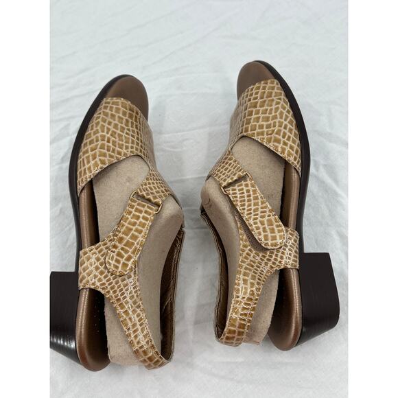 SAS Womens Comfort Shoes Suntimer Sandals Size 10 Beige Animal Print Slingback - Picture 7 of 10